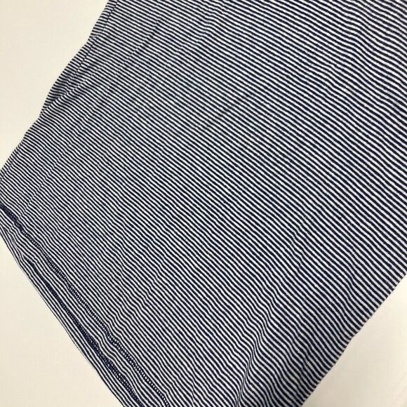 J.Crew Stretch Linen V- Neck T-shirt Women’s Small Navy White Micro Stripe 2023 - Picture 12 of 14